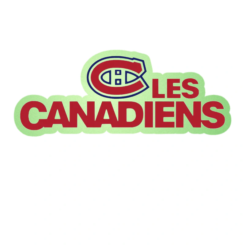 Montreal Canadiens - Les Canadiens - Glow in the Dark Vinyl Sticker - Custom Size