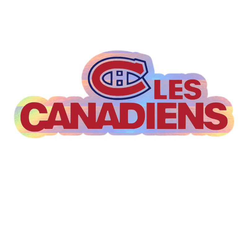 Montreal Canadiens - Les Canadiens - Holographic Vinyl Sticker - Custom Size