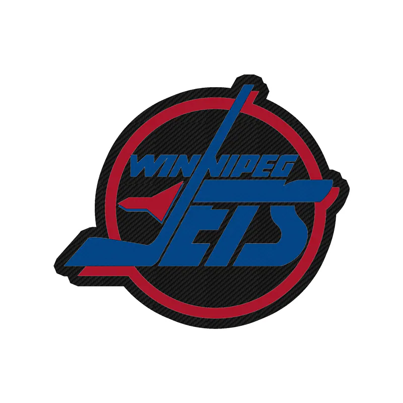 Winnipeg Jets - Image 1 - Carbon Fiber Vinyl Sticker - Custom Size