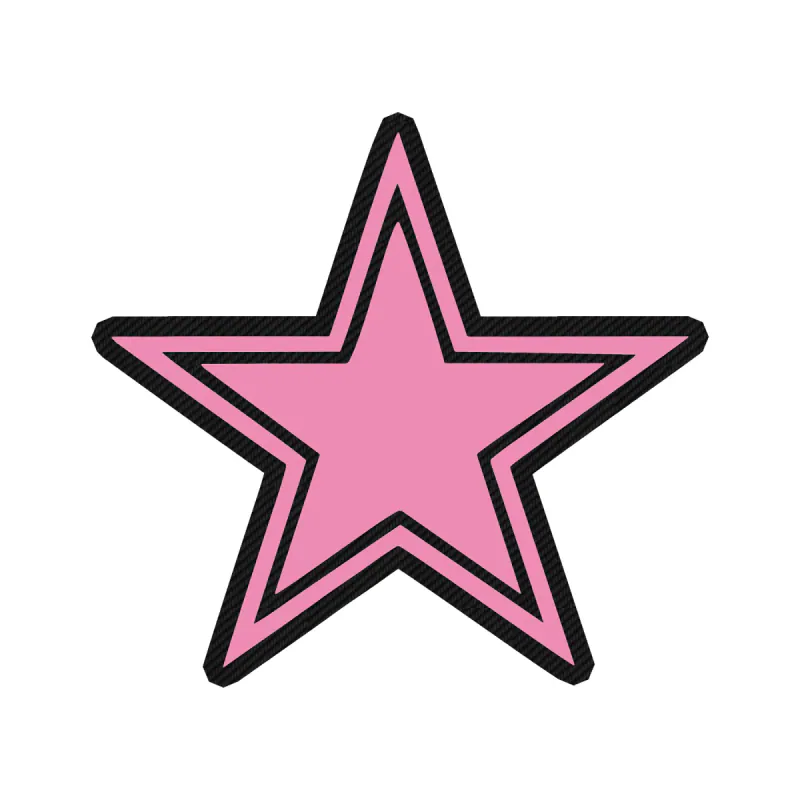 Dallas Cowboys - Pink Star - Carbon Fiber Vinyl Sticker - Custom Size