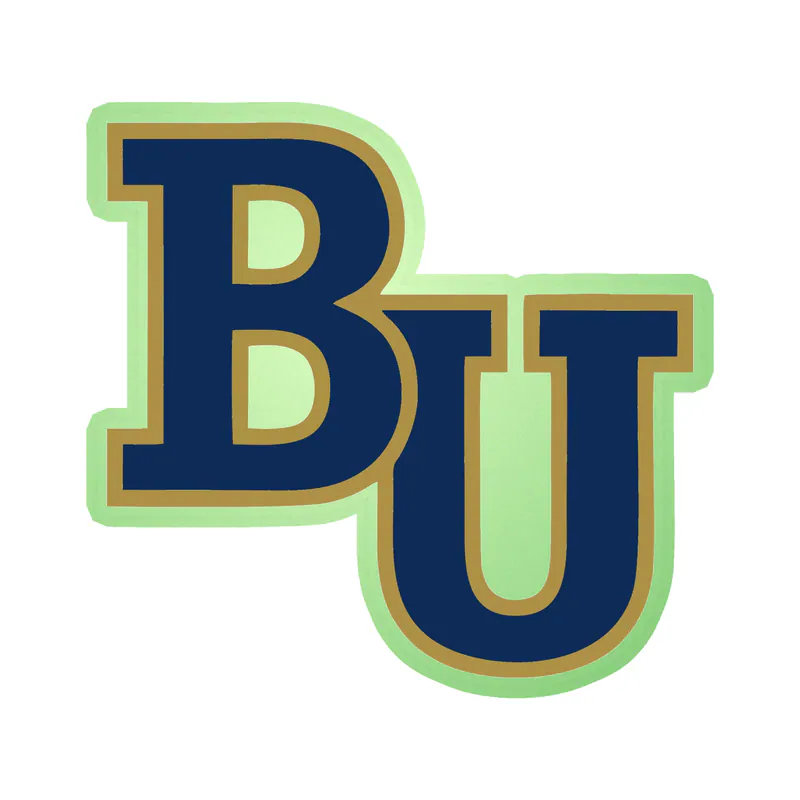 Bethel University - BU - Glow in the Dark Vinyl Decal - Custom Size
