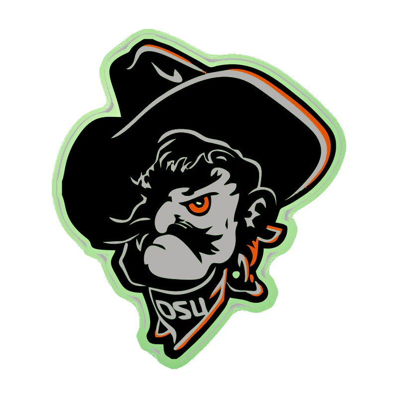 Oklahoma State University Cowboys Glow in the Dark Vinyl Decal – Custom Size