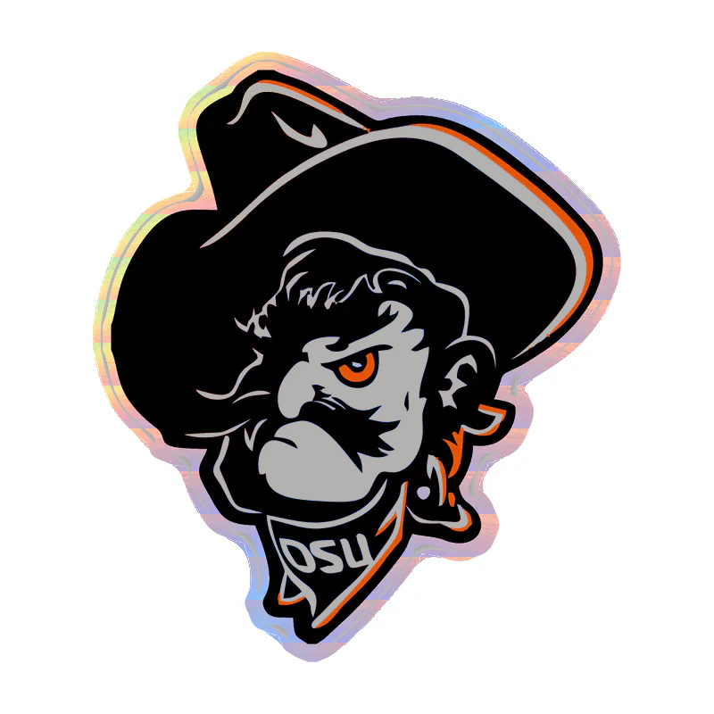 Oklahoma State University Cowboys Holographic Vinyl Decal – Custom Size