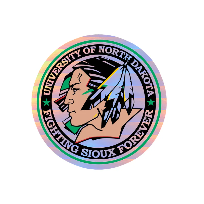 University Of North Dakota Holographic Vinyl Decal - Custom Size