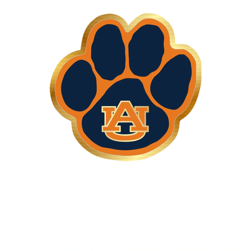 Auburn Tigers - Image 5 - Gold Chrome Vinyl Decal - Custom Size