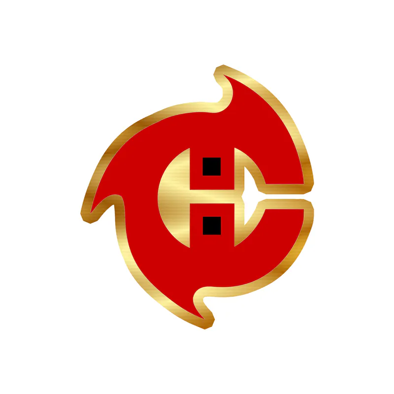 Carolina Hurricanes - CH - Gold Chrome Vinyl Sticker - Custom Size