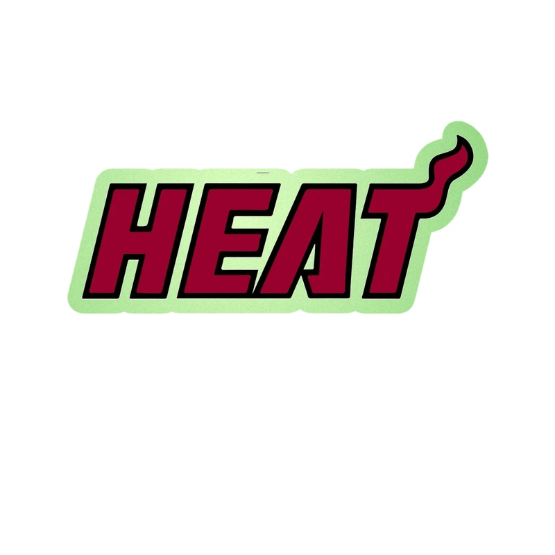 Miami Heat - Image 10 - Glow in the Dark Vinyl Sticker - Custom Size