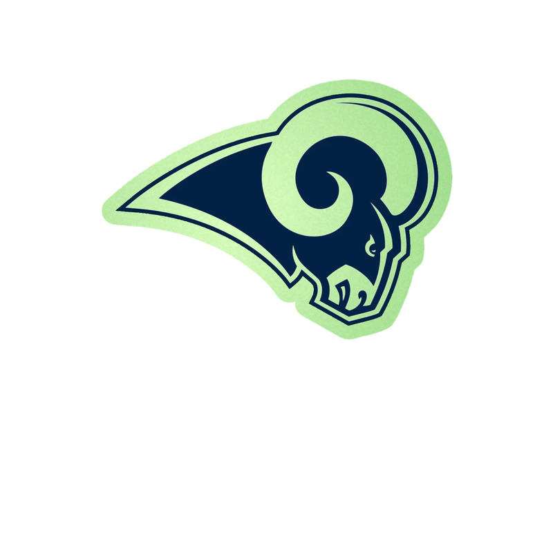Los Angeles Rams - Image 4 - Glow in the Dark Vinyl Sticker - Custom Size