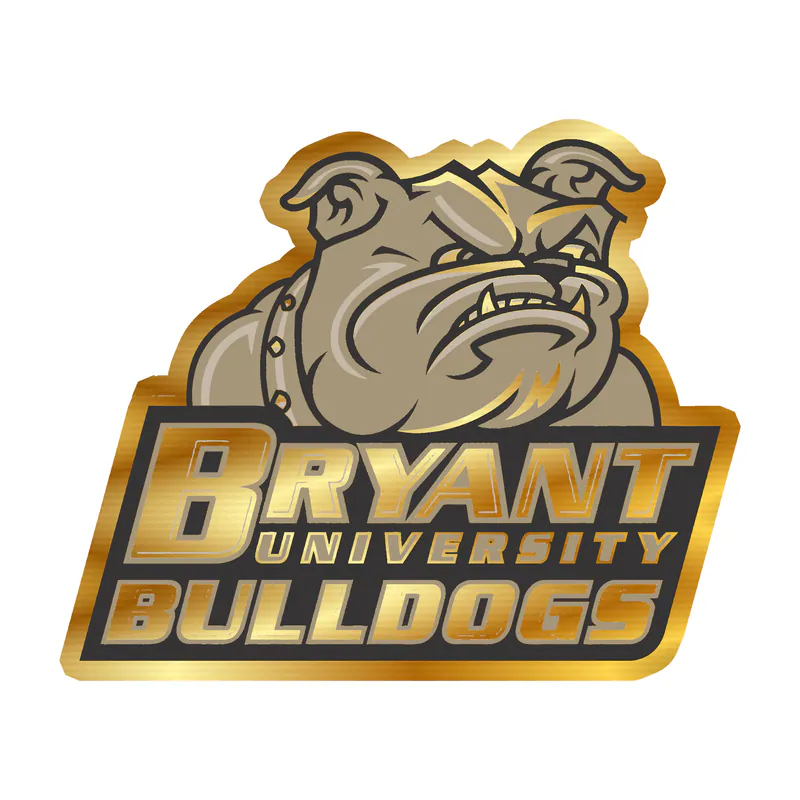 Bryant Bulldogs Gold Chrome Vinyl Decal - Custom Size
