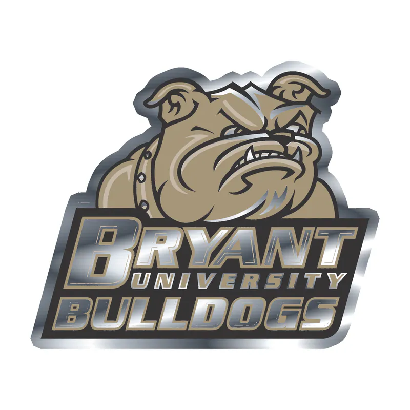 Bryant Bulldogs Silver Chrome Vinyl Decal - Custom Size