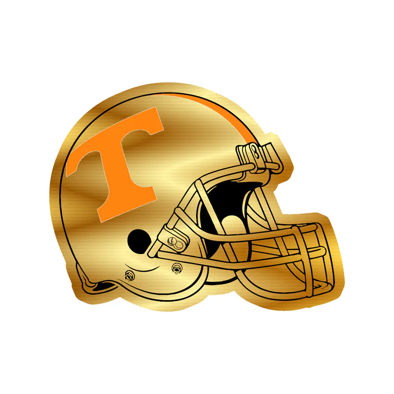 Tennessee Volunteers - Image 7 - Gold Chrome Vinyl Decal - Custom Size