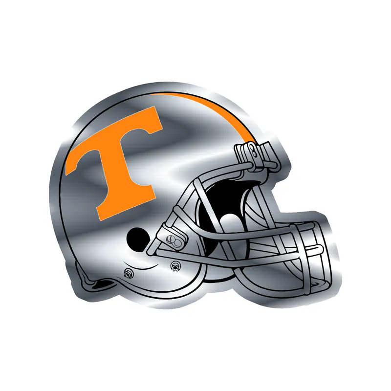 Tennessee Volunteers - Image 7 - Silver Chrome Vinyl Decal - Custom Size