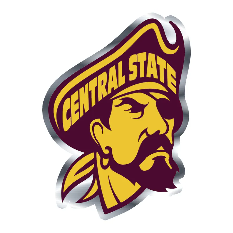 Central State University Silver Chrome Vinyl Decal