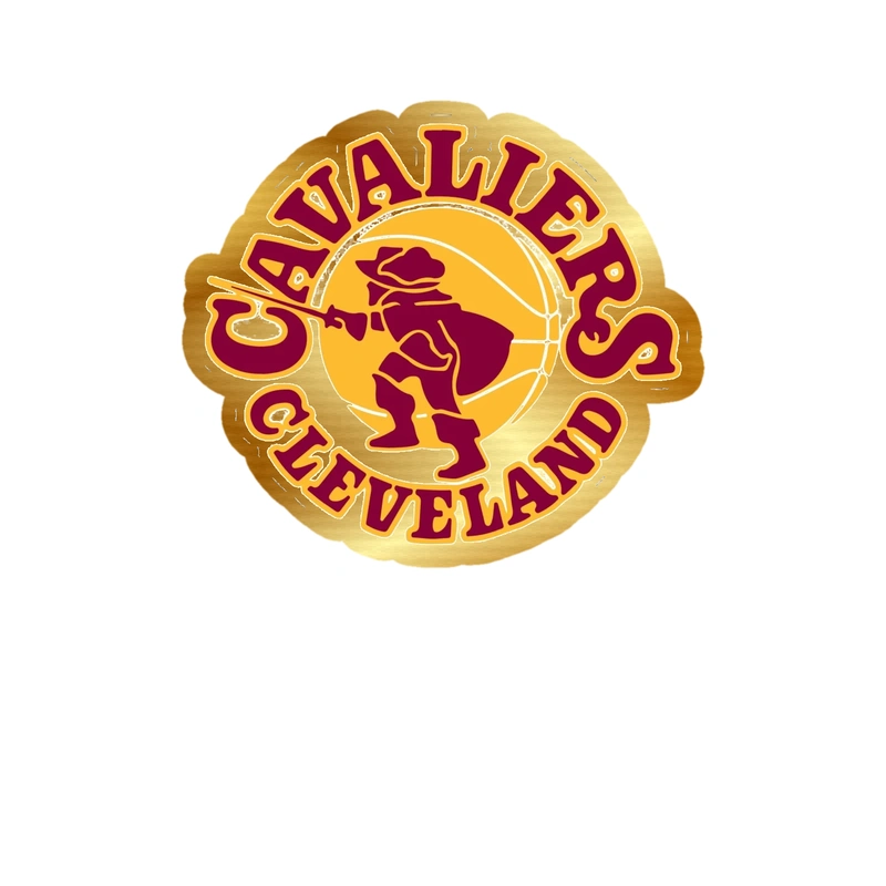 Cleveland Cavaliers - Image 2 - Gold Chrome Vinyl Sticker - Custom Size