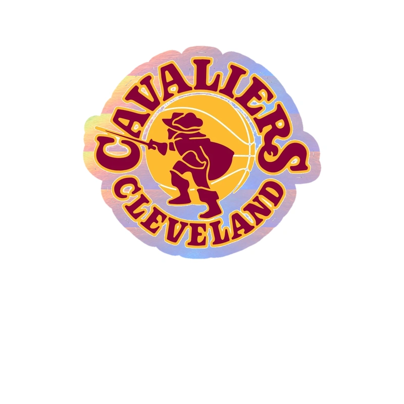 Cleveland Cavaliers - Image 2 - Holographic Vinyl Sticker - Custom Size