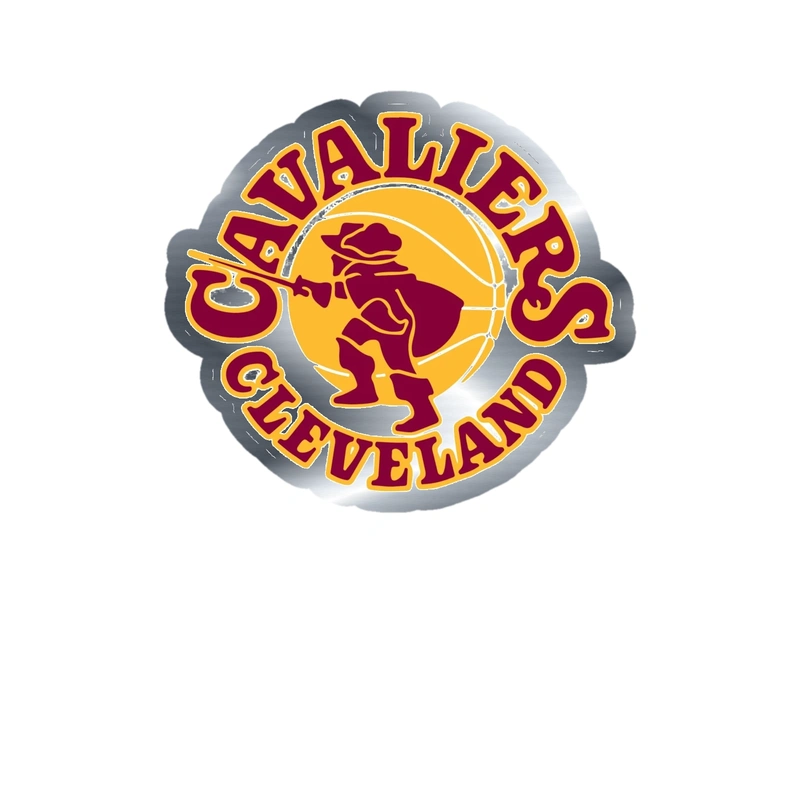 Cleveland Cavaliers - Image 2 - Silver Chrome Vinyl Sticker - Custom Size