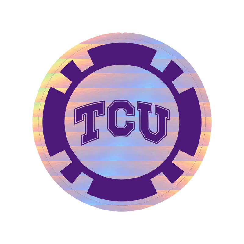 TCU Horned Frogs - Image 11 - Holographic Vinyl Decal - Custom Size