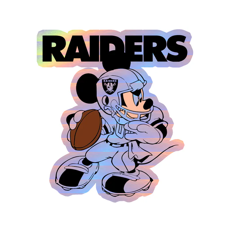 Las Vegas Raiders - Image 14 - Holographic Vinyl Sticker - Custom Size