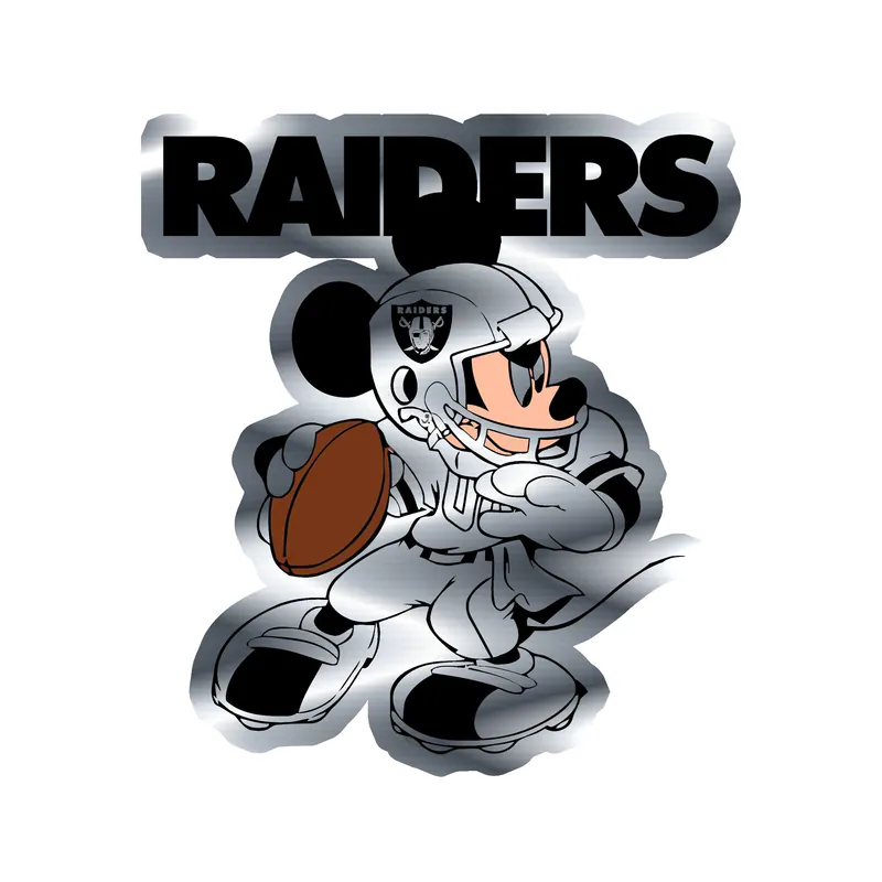 Las Vegas Raiders - Image 14 - Silver Chrome Vinyl Sticker - Custom Size