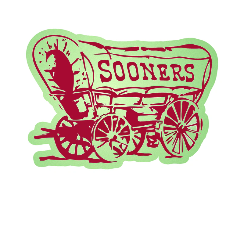 Oklahoma Sooners - Image 2 - Glow in the Dark Vinyl Decal - Custom Size