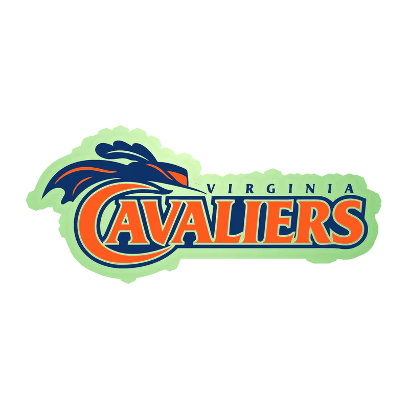 Virginia Cavaliers - Image 1 - Glow in the Dark Vinyl Decal - Custom Size