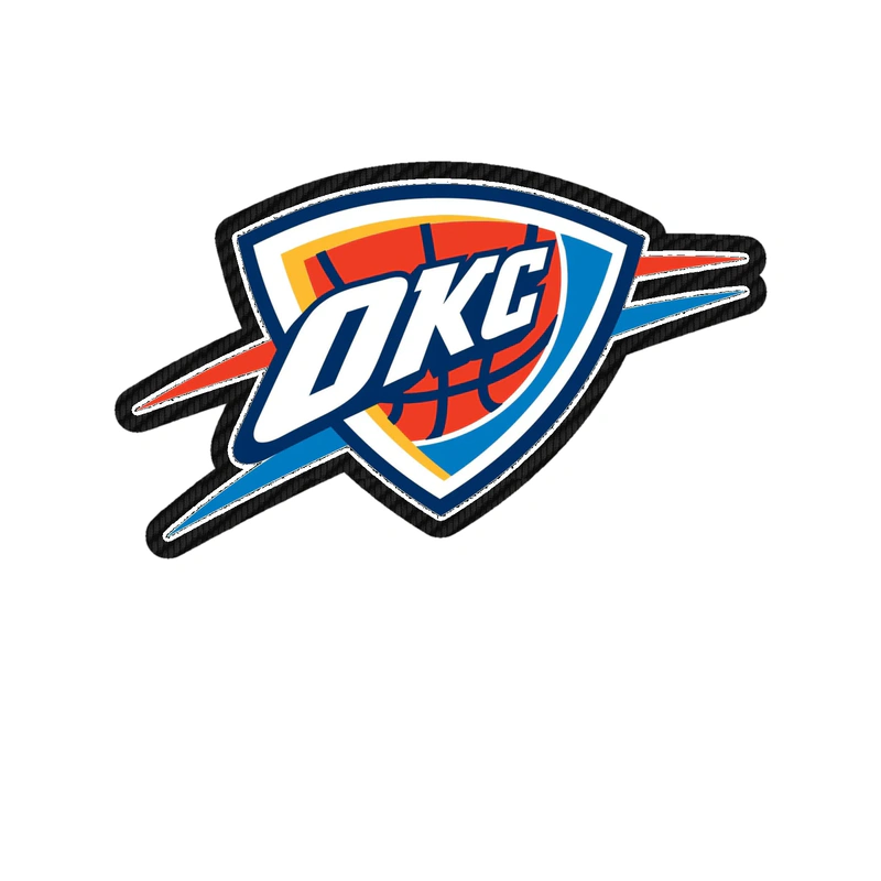 Oklahoma City Thunder - Image 10 - Carbon Fiber Vinyl Sticker - Custom Size
