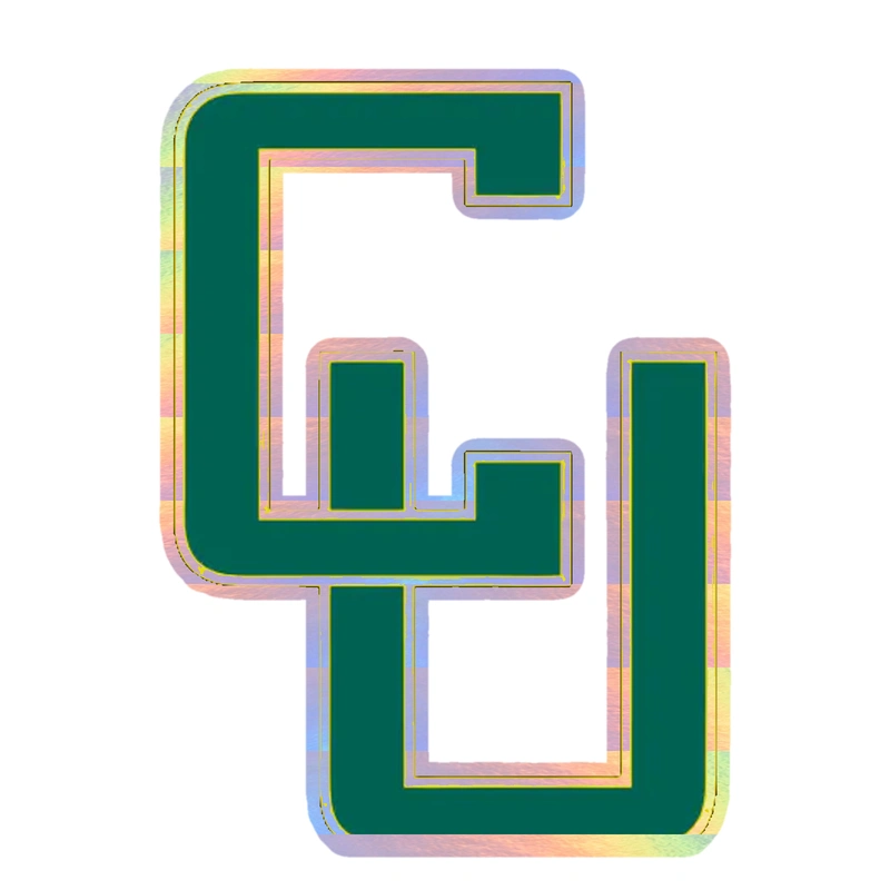 Clarkson Golden Knights - Image 2 - Holographic Vinyl Decal - Custom Size