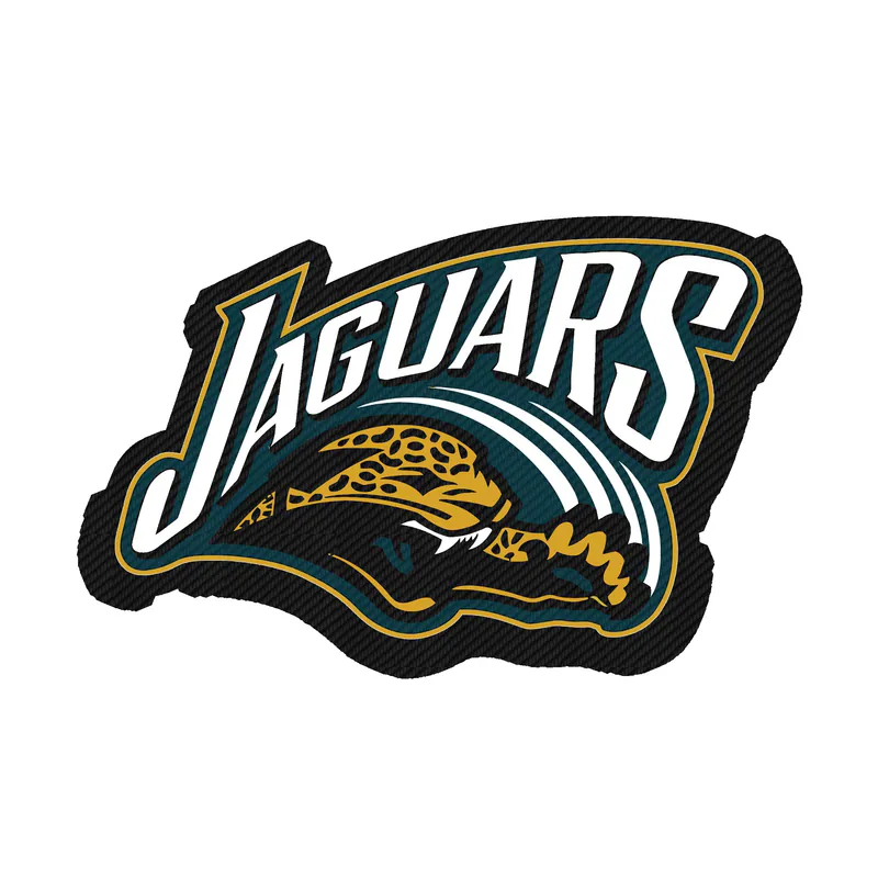 Jacksonville Jaguars Carbon Fiber Vinyl Sticker - Custom Size