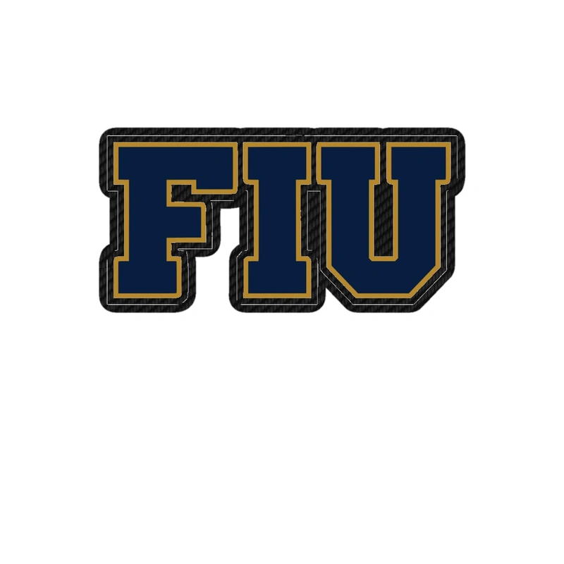 Florida International University - Image 2 - Carbon Fiber Vinyl Decal - Custom Size