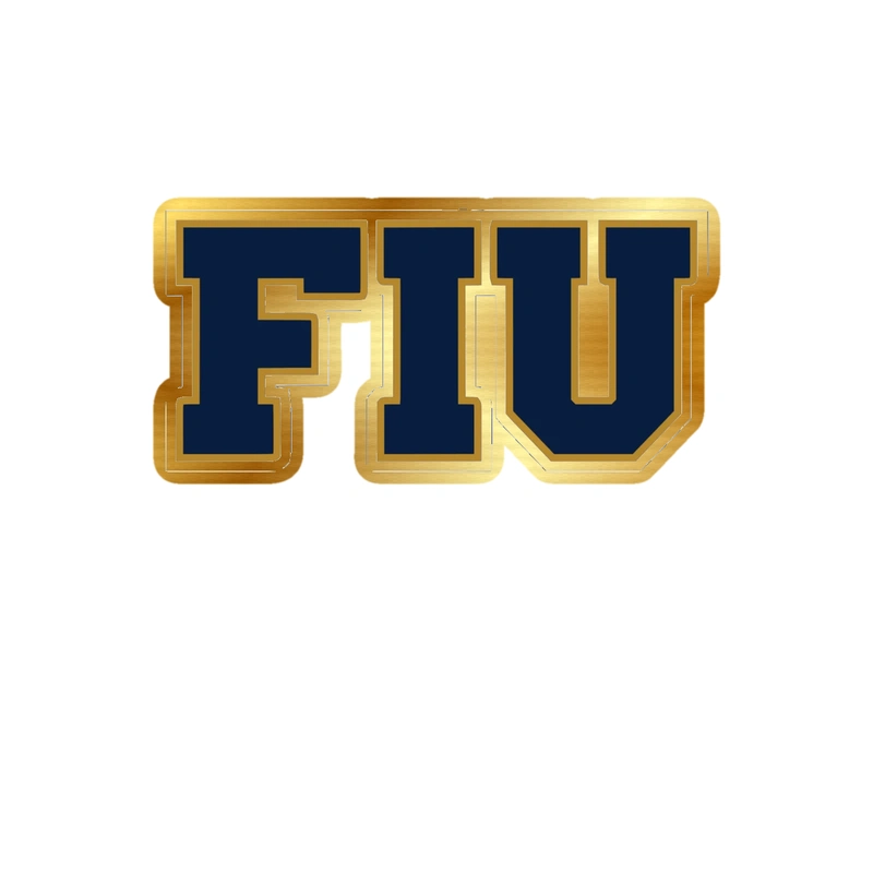 Florida International University - Image 2 - Gold Chrome Vinyl Decal - Custom Size