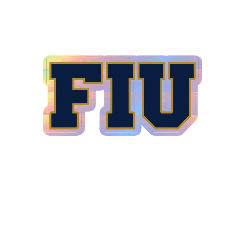 Florida International University - Image 2 - Holographic Vinyl Decal - Custom Size
