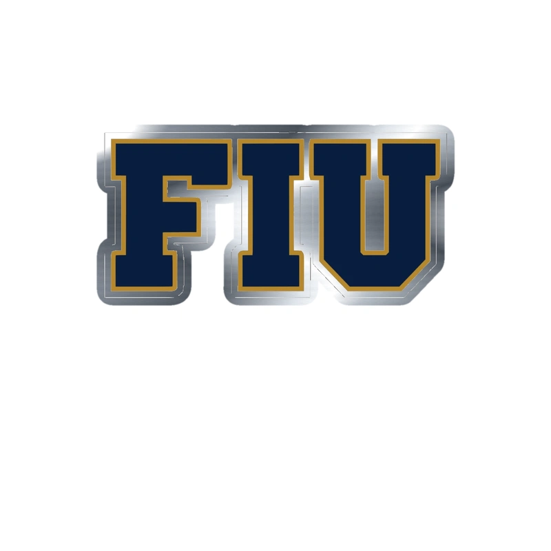 Florida International University - Image 2 - Silver Chrome Vinyl Decal - Custom Size