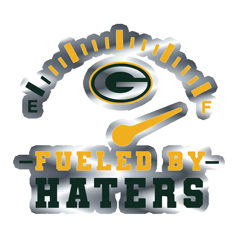 Green Bay Packers - Image 12 - Silver Chrome Vinyl Sticker - Custom Size
