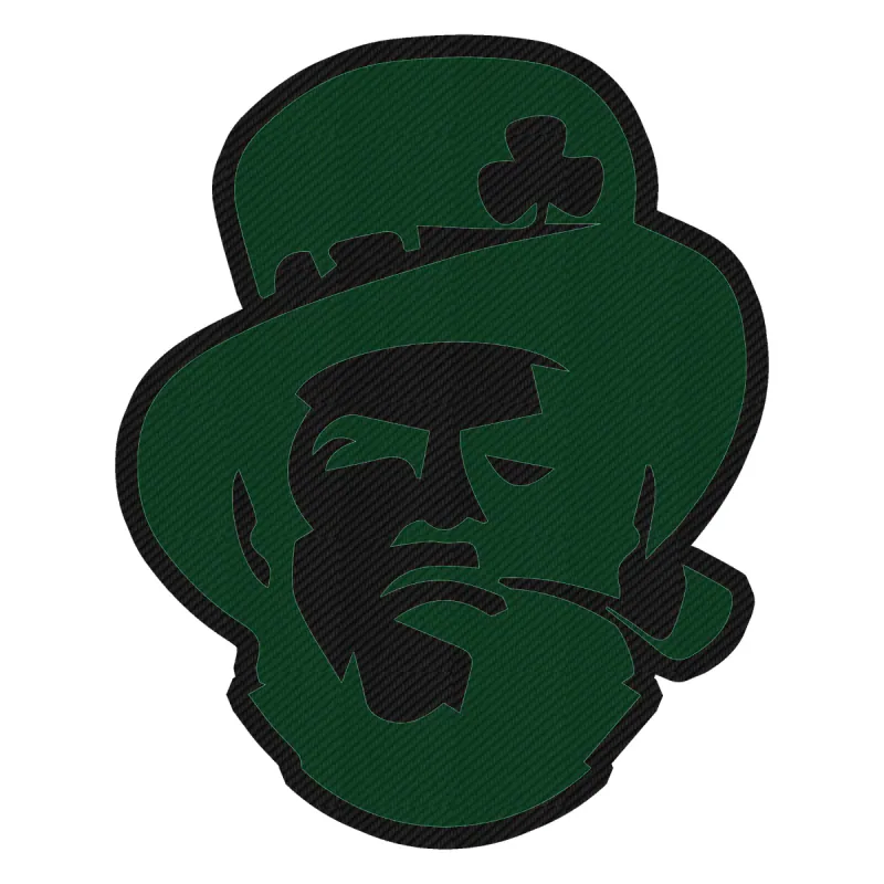 Boston Celtics - Leprechaun - Carbon Fiber Vinyl Sticker - Custom Size