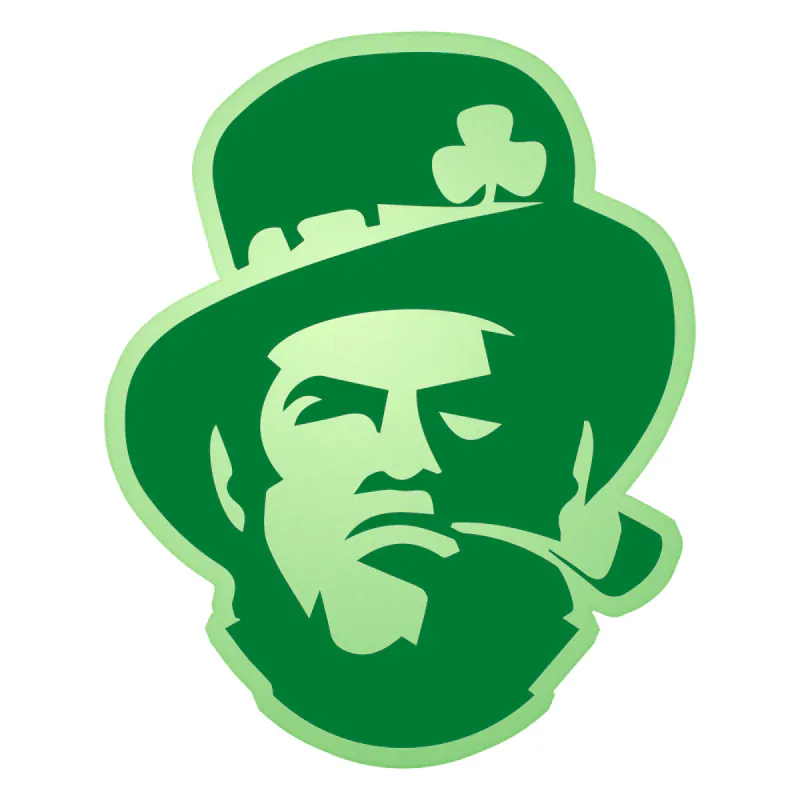Boston Celtics - Leprechaun - Glow in the Dark Vinyl Sticker - Custom Size