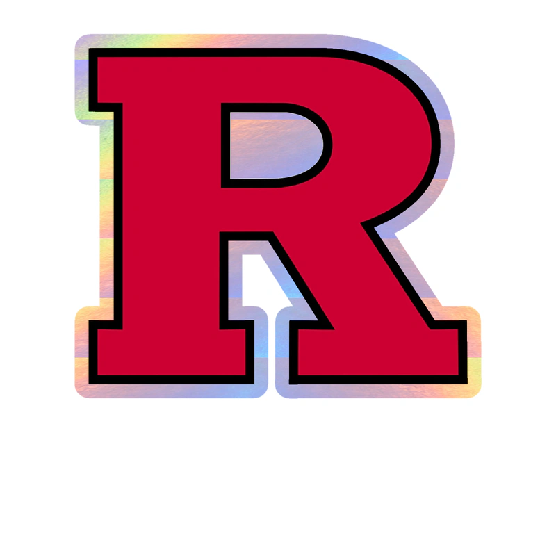 Rutgers Scarlet Knights - Image 3 - Holographic Vinyl Decal - Custom Size