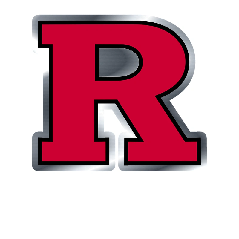 Rutgers Scarlet Knights - Image 3 - Silver Chrome Vinyl Decal - Custom Size