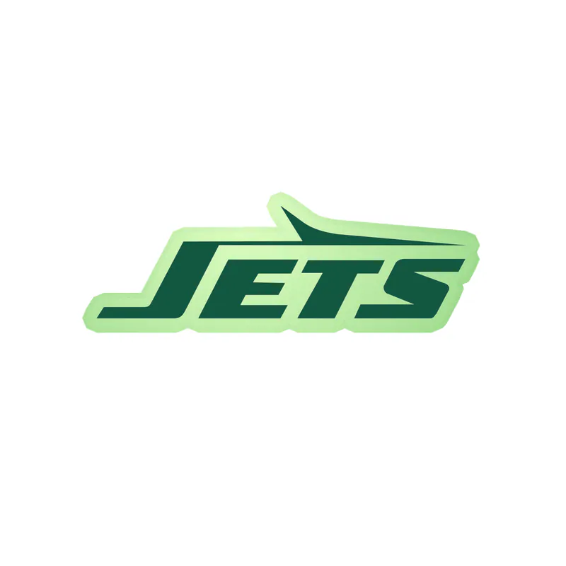 New York Jets - Green Jets - Glow in the Dark Vinyl Sticker - Custom Size