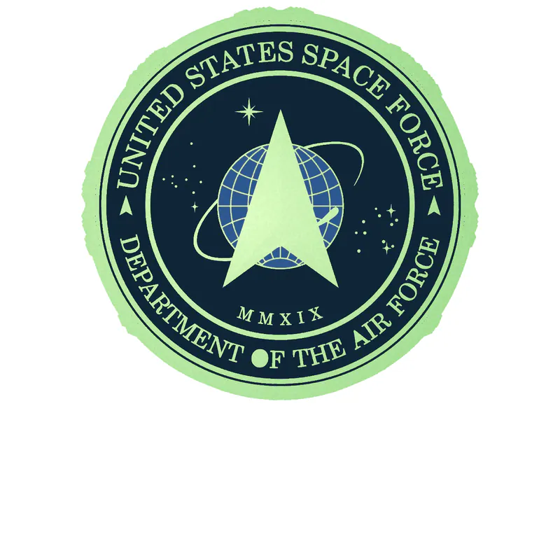 Space Force Glow in the Dark Vinyl Decal