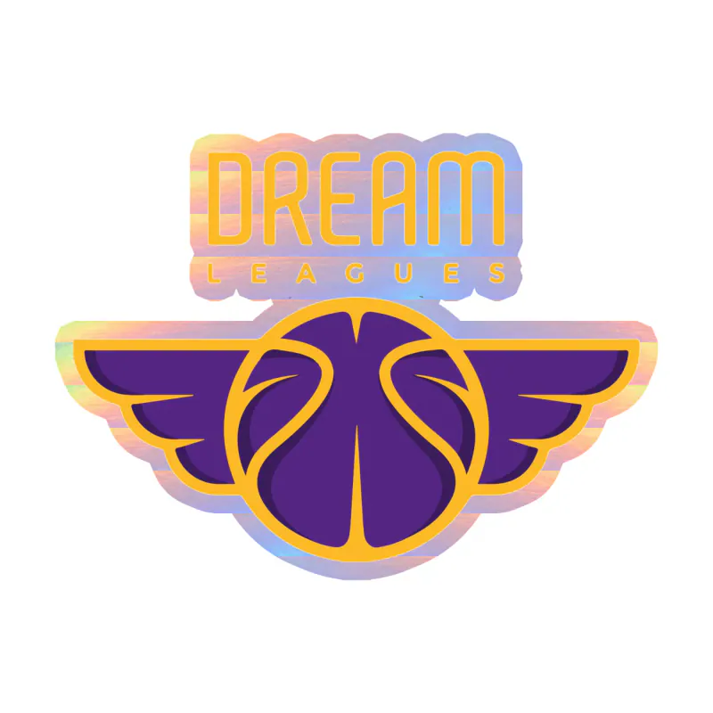 Los Angeles Lakers - Dream Leagues - Holographic Vinyl Sticker - Custom Size