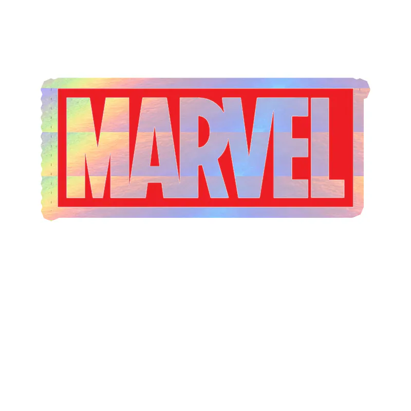 Marvel - Holographic Vinyl Sticker - Custom Size