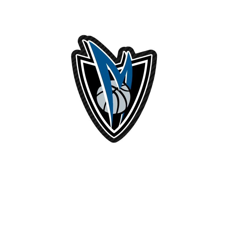 Dallas Mavericks - Shield With M - Carbon Fiber Vinyl Sticker - Custom Size