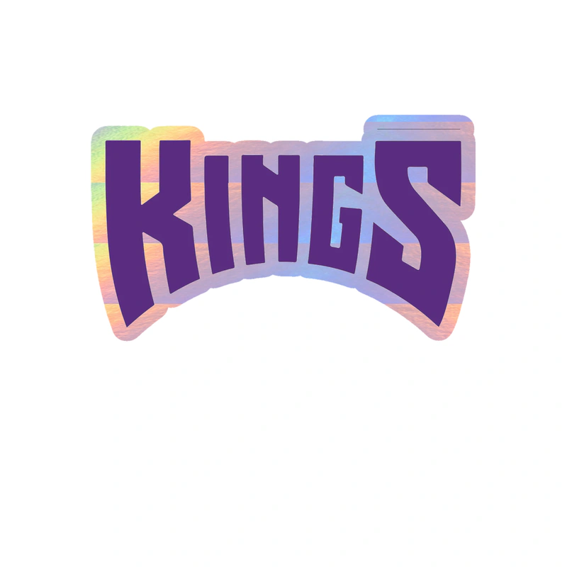 Sacramento Kings - Image 5 - Holographic Vinyl Sticker - Custom Size