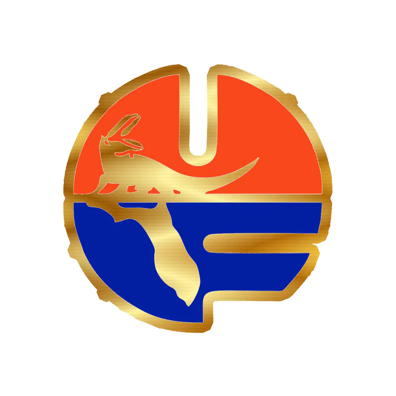 Florida Gators - Image 3 - Gold Chrome Vinyl Decal - Custom Size
