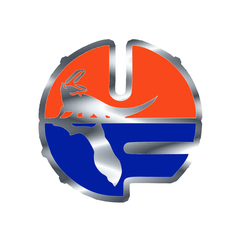 Florida Gators - Image 3 - Silver Chrome Vinyl Decal - Custom Size