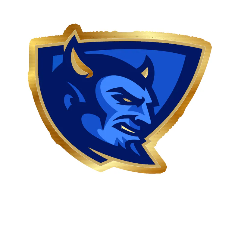Bluefield State Big Blues Gold Chrome Vinyl Decal - Custom Size