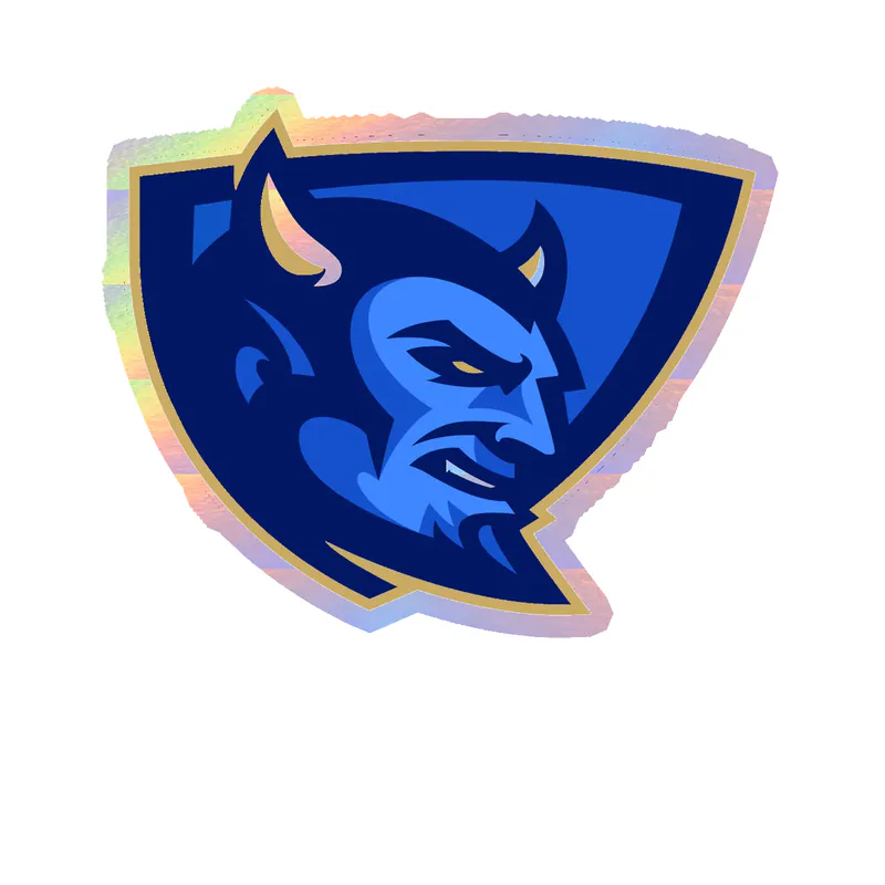 Bluefield State Big Blues Holographic Vinyl Decal - Custom Size