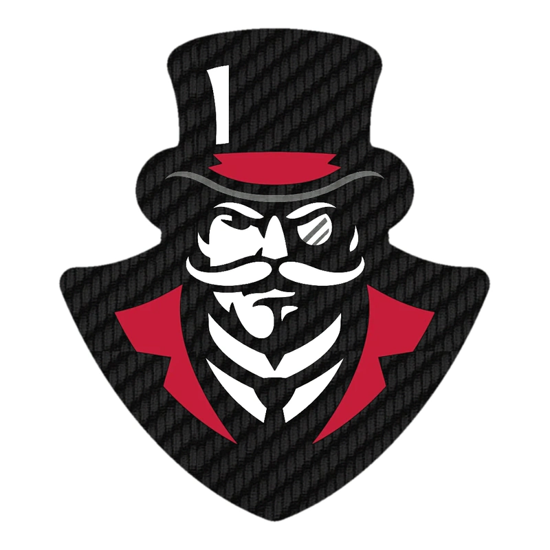 Austin Peay Governors - Image 2 - Carbon Fiber Vinyl Decal - Custom Size