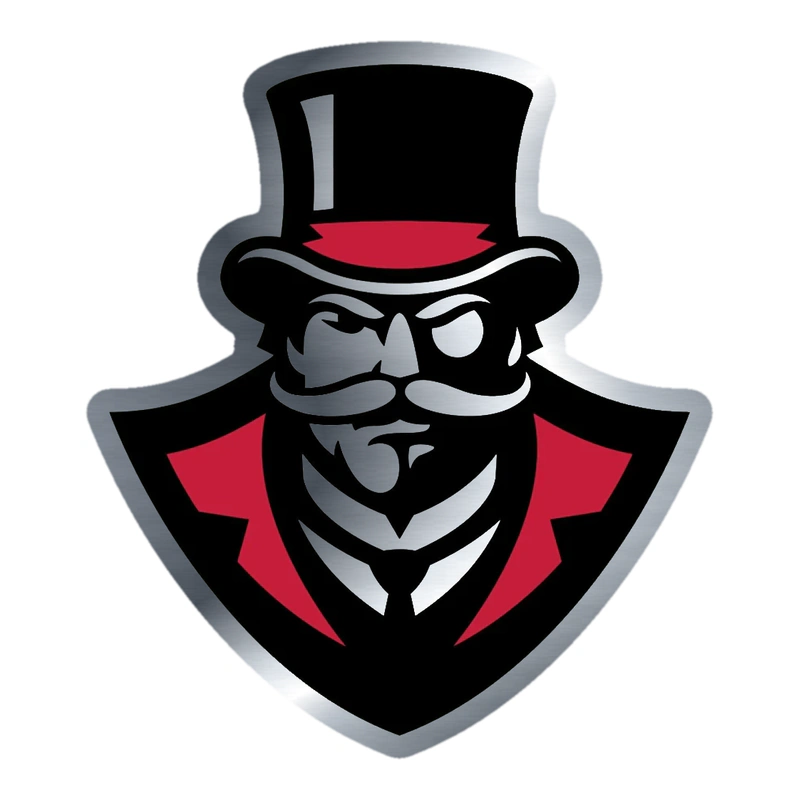 Austin Peay Governors - Image 2 - Silver Chrome Vinyl Decal - Custom Size