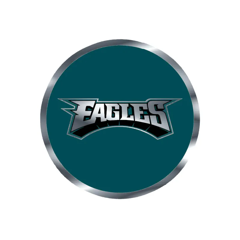 Philadelphia Eagles - Image 6 - Silver Chrome Vinyl Sticker - Custom Size